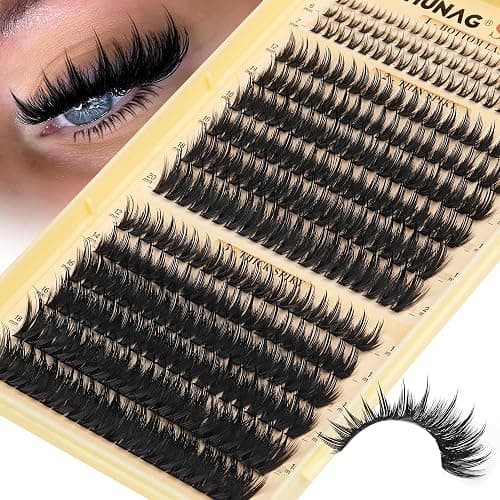 Spiky Manga Lash Clusters 12-20mm Anime Eyelash Clusters 300pcs Cluster Eyelash Extensions Fairy Eyelashes Cluster with Bottom Individual Lashes 80D+100D Volume DIY Lash Extension by TOOCHUNAG thumbnail 7