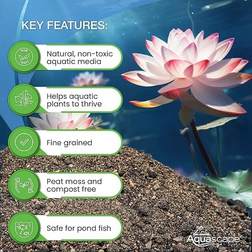 Aquascape Pond Plant Potting Media, Nutrient-Rich Aquatic Soil for Water Gardens, Supports Strong Root Growth, 215 Cubic Inches, 89002 thumbnail 4