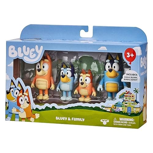 Bluey Family Figure 4-Pack – Includes Bluey, Bingo, Mum (Chilli) & Dad (Bandit), Poseable Collectible Toys for Kids, Durable Cake Toppers, for Toddlers & Fans, Ages 3+ - Family thumbnail 26