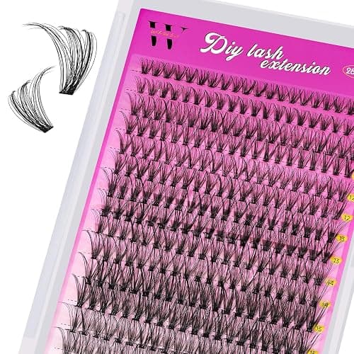 WLFRHD Lash Clusters Wispy 280PCS 30D Mix 9-16mm Cluster Eyelash Extensions Individual Lashes Soft Eyelashes Clusters with Thin Band False Eyelashes (D-Mix9-16mm) - Image 1