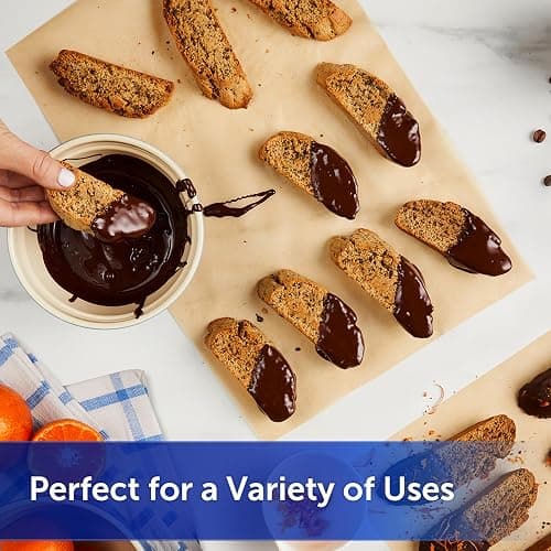 Reynolds Kitchens Unbleached Parchment Paper Roll, Non Stick Parchment Paper for Cooking and Baking, Oven Safe up to 425 Degrees, Chlorine-Free, 45 Feet x 12 Inches, 45 Total Sq. Ft. thumbnail 6