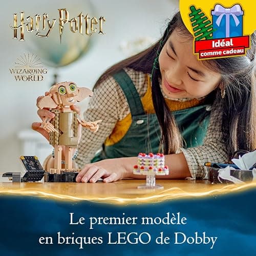 Lego Harry Potter Dobby The House Elf Set - Easter Gifts for Children and All Fans from 8 Years - Movable Iconic Figure - Toy - Bedroom Accessory & Decoration - Character Collection - 76421 thumbnail 3