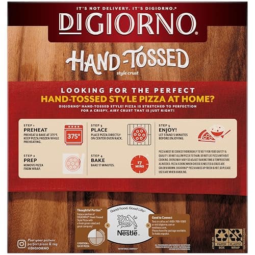 Digiorno Frozen Pizza, Cheese Pizza Hand-Tossed Style Crust, 16.9Oz (Frozen) 16.9 oz thumbnail 5