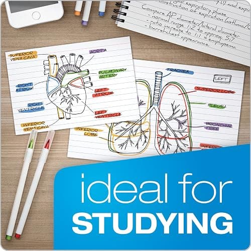 Oxford Ruled Index Cards, 3" x 5", White, Lined Index Flashcards, 300 per Pack (10022) thumbnail 4