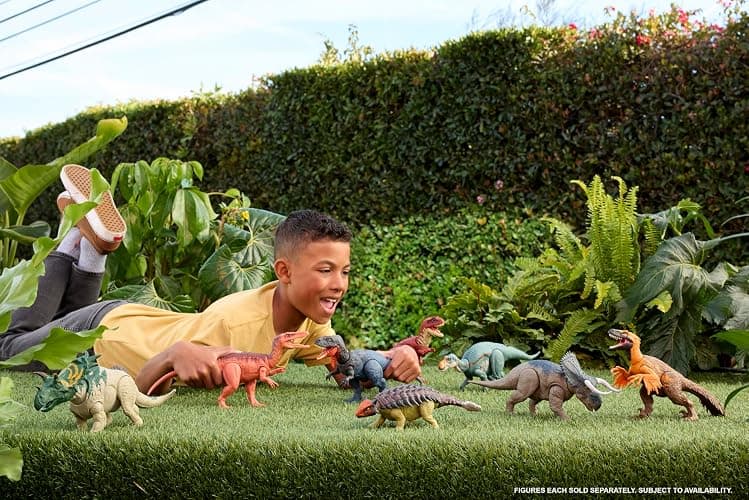 Mattel Jurassic World Rebirth Wild Roar Baryonyx Dinosaur Toy with Tail-Controlled Chomp Multi-Direction Attack & Sound, Posable & Digital Play thumbnail 2