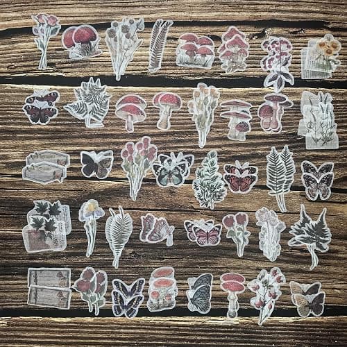 200PCS Vintage Scrapbooking Supplies Kit for Journaling, Scrapbook Sticker Paper Pack for for Bullet Journals Junk Journal Planners Aesthetic Cottagecore Room Decor Wall Art Collage Album (Nature) thumbnail 6