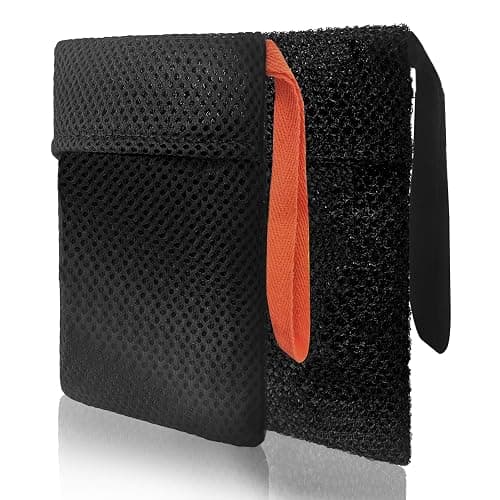Beiskll 2 Pack Soap Bag Different Roughness Deep and Gentle,Bar Soap Pouch Saver Pocket,Body Scrubber Shower Sponge Loofah,Exfoliating Bath Sponge (Black) - Image 1