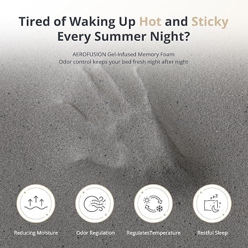 Dyonery Queen Size Mattress, 10 Inch Gel Memory Foam, Cooling & Back Pain Relief, Fiberglass Free, CertiPUR-US Certified, Foam Made in USA, Medium thumbnail 5