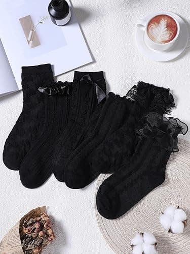 Fourluoo Lace Socks thumbnail 3