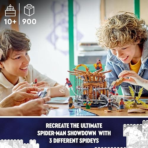 LEGO 76261 Marvel Spider-Man Final Battle Set, Recreate Spider-Man: No Way Home Scene with 3 Peter Parkers, Green Goblin, Electro, Sandman, Ned, Doctor Strange and MJ Minifigures, Collectible Model thumbnail 4