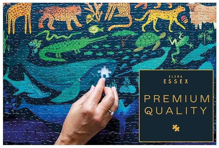 Elena Essex Puzzles for Adults - Rainbow Kingdom | 1000 Piece Puzzle | Jigsaw Puzzles 1000 Pieces | Pride Rainbow Animal Gradient Puzzle | Adult Puzzles Size 20 x 28 inches thumbnail 5