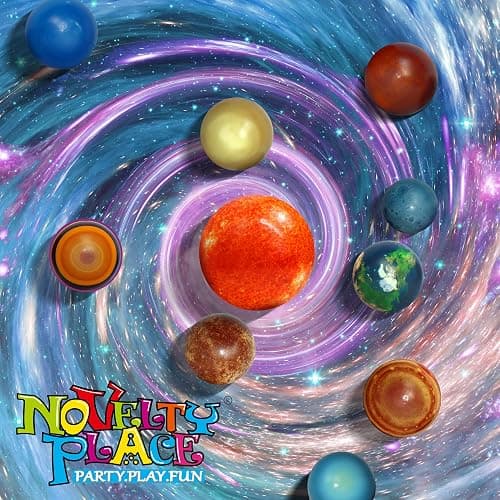 Novelty Place Solar System Stress Balls - 10 Pcs Anti-Stress Planetary Balls for Kids – Relaxation Gadgets, Fidget Toys, Astronomy Gifts, Space Theme Party Favor, Carnival Prizes thumbnail 4