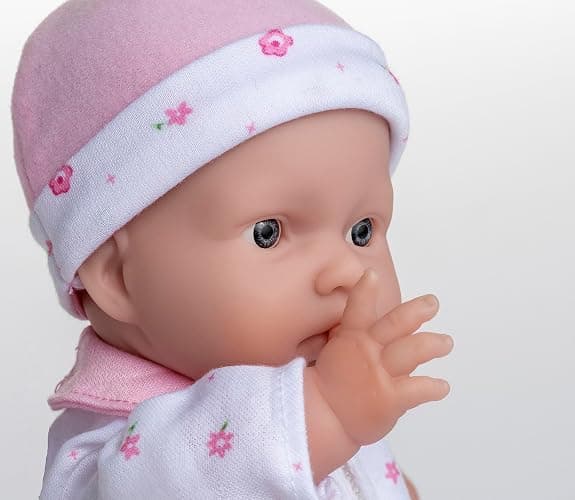 JC Toys La Baby Caucasian Baby Doll Set – 11 Inch Soft Baby Doll | Washable |Removable Pink Outfit w/ Hat & Blanket | For Children 12 Months + thumbnail 3