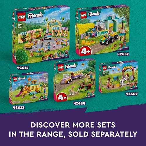 LEGO Friends Farm Animal Sanctuary Building Toys Set - Farm Toy Set with Tractor - Birthday Gift Idea for Kids, Girls & Boys, Ages 6+ - Includes 3 Minifigures & 5 Farm Animals - 42617 thumbnail 6