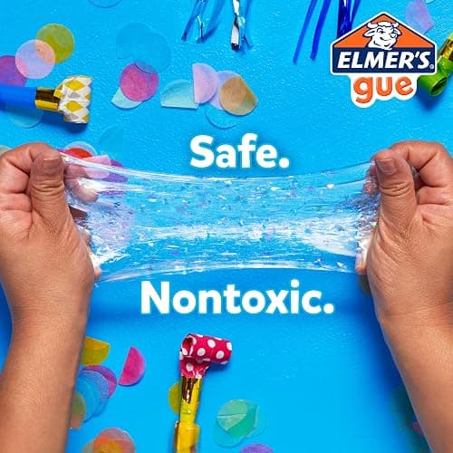 Elmer's Gue Pre Made Slime, Glassy Clear Slime, Great for Mixing in Add-ins, 2 Count thumbnail 3