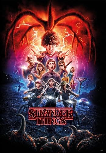 Clementoni Stranger Things – 1000 Teile – Puzzle für Erwachsene, Netflix, berühmte Filme, hergestellt in Italien, Mehrfarbig (39713) thumbnail 4