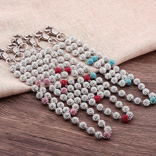 SORGERLY Baseball Beaded Wallet Pant Chains - Layered Bag Purse Charm Handbag Accessories for Women Men thumbnail 6