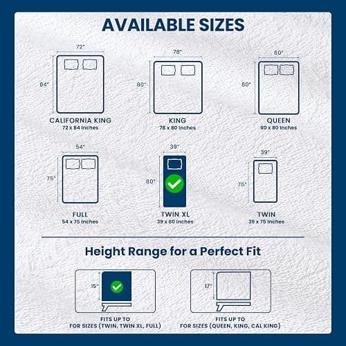 Utopia Bedding Waterproof Mattress Protector Twin XL Size, Premium Terry Mattress Cover 200 GSM, Breathable, Fitted Style with Stretchable Pockets (White) thumbnail 3