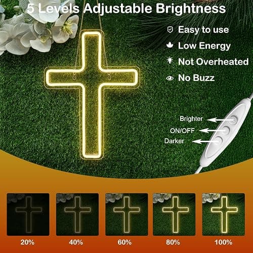 Wanxing LED Neon Sign for Wall Decor USB Powered LED Neon Light Signs Light up Sign for Bedroom Neon Wall Signs for Kids Birthday Party thumbnail 4