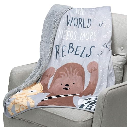 Lambs & Ivy Star Wars Rebels Baby Blanket - Gray thumbnail 6