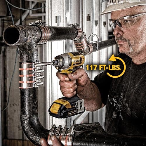 DEWALT 20V MAX Cordless Drill and Impact Driver, Power Tool Combo Kit with 2 Batteries and Charger (DCK240C2) thumbnail 8