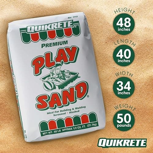 Quikrete Sandbox Play Sand – Outdoor Kids Filtered Playsand for Sand Box – Screened, Washed and Dried Tan Color - 50 Pounds thumbnail 3