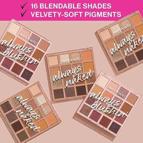 wet n wild Always Naked Palette, Nude Neutral Eye Makeup, Blendable, Warm And Cool Nude Pigments, Matte, Shimmer, Glitter, Creamy Smooth thumbnail 2