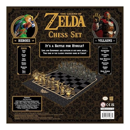 The Legend of Zelda Collector's Chess Set, Link vs. Ganondorf Strategy Game, 32 Custom Sculpted Hero & Villain Pieces, Classic Board Game for Zelda Fans, Officially Licensed Nintendo Merchandise thumbnail 10