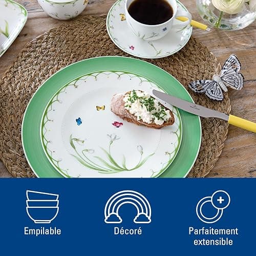 Villeroy & Boch – Colourful Spring Assiette Pour Le Petit-Déjeuner 22 Cm, Garanti Lave-Vaisselle, Compatible Micro-Ondes, Décorations De Pâques, Déco De Pâques, Porcelaine Premium, Blanc/Multicolore thumbnail 5