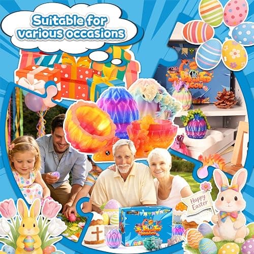 Cybermaker 12pcs 3D Printed Animals Figures Toys, Prefilled Eggs with Rainbow Dragons Inside for Party Favors, Classroom Prizes, Goodie Bag Fillers, Collectible Gifts for Kids thumbnail 8
