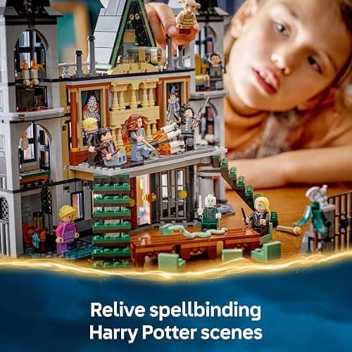 LEGO Harry Potter Malfoy Manor Set, Collectible Building Toy for Kids, Features 9 Character Minifigures Including Dobby, Creative Wizarding World Gift for 10 Plus Year Old Girls & Boys 76453 thumbnail 9