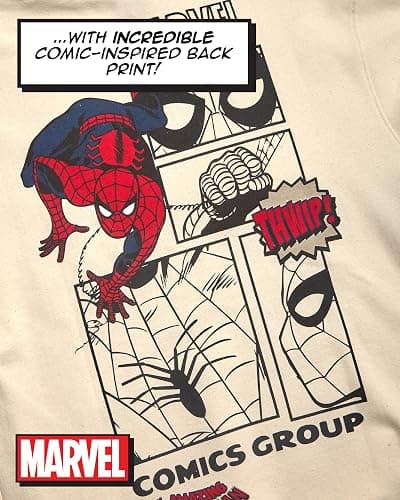 Marvel Spider-Man Mens Graphic Hoodies - Breathable Soft Fleece Cotton-Blend Pullover Sweatshirt Hoodies for Men thumbnail 6