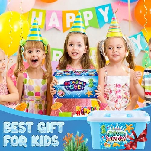Magic Gel Water Elf Toy Kit, Aqua Fairy Water Gel Kit for Kids with 10PCS Aqua Jelly Gels & Animal Mold, Gift for Christmas, Easter, Birthday, New Year, Creative Art Craft Girls 6 7 8 9 10 Year Old thumbnail 8