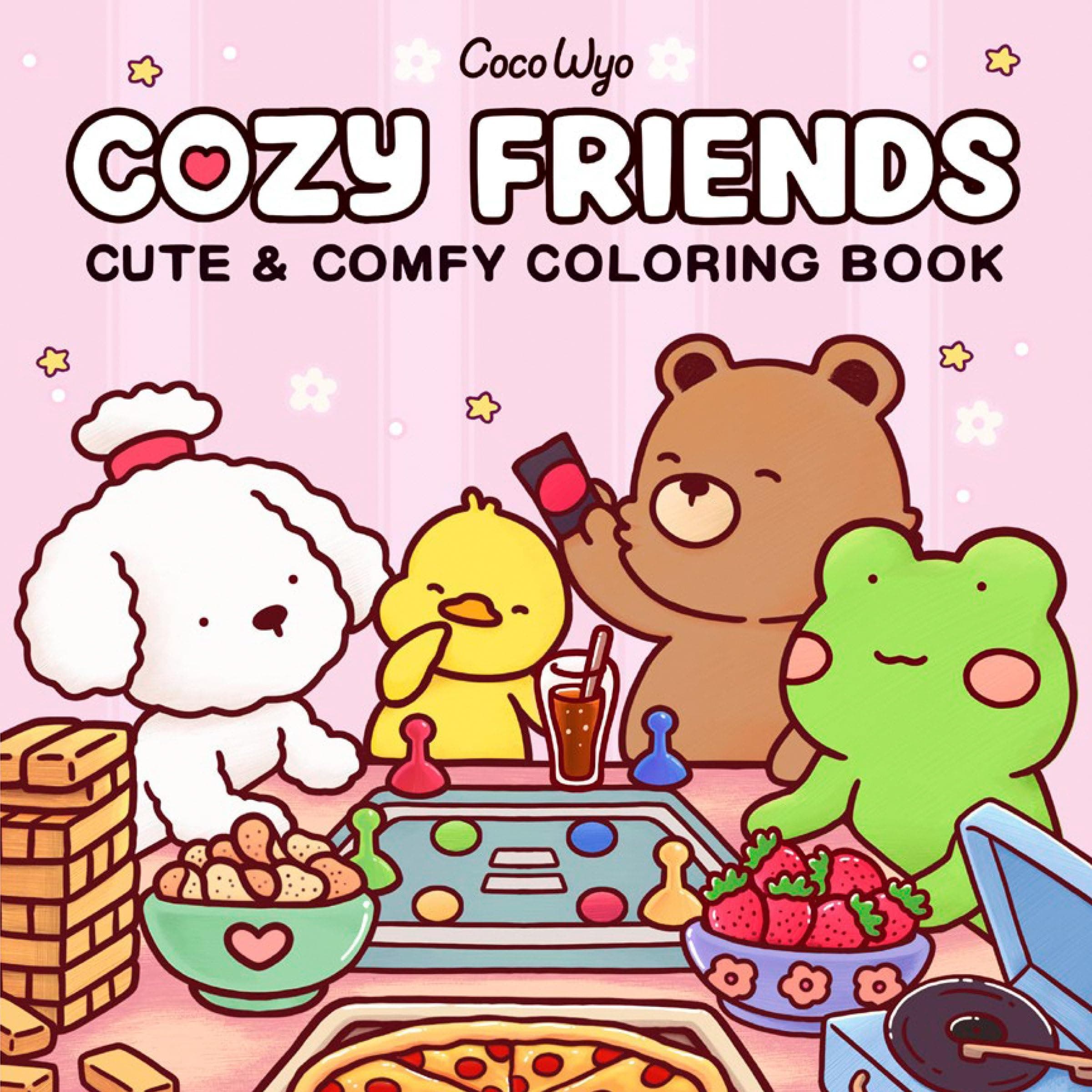 Cozy Friends: Coloring Book for Adults and Kids - Image 1