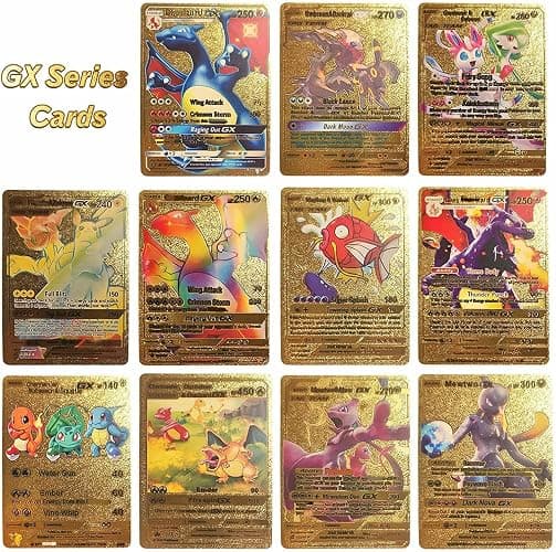 55 PCS Gold Cards Packs Rare Golden Cards Deck Box Gold Foil Card for Fans/Kids/Collectors Gifts (No Duplicates) thumbnail 2