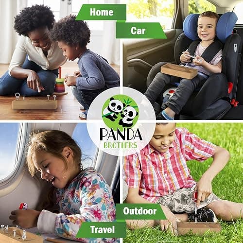 Panda Brothers Montessori Screwdriver Board Set - Wooden Montessori Toys for 4 Year Old Kids and Toddlers, Sensory Bin, Fine Motor Skills, STEM Toys thumbnail 5
