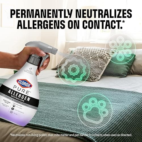 Clorox PURE Allergen Neutralizer Fabric and Carpet Spray, Nighttime Calm, 26 Fluid Ounces thumbnail 2