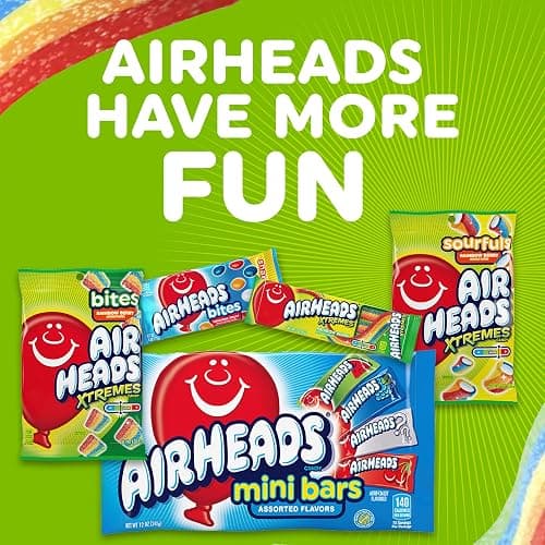 Airheads Xtremes Belts Candy, Rainbow Berry, 4.5 Ounces (12-Pack) | Individually Wrapped Bulk Chewy Candy, Artificially Flavored thumbnail 9