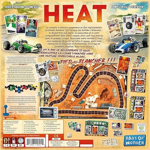 Heat (Version Française) - Un jeu d'Asmodee | 10+ ans et plus - 1 à 6 Players - 45 à 60 minutes de jeu - Jeu de société - Jeu de strategie/pour la famille thumbnail 4