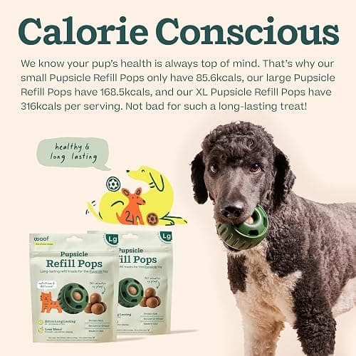 WOOF Pupsicle Chicken Refill Pops, Delicious Long Lasting Dog Treats, Wholesome Ingredients, Pre-Made Large Pupsicle Refills Pops- For Dogs 25 - 75 lbs - 7 count thumbnail 5