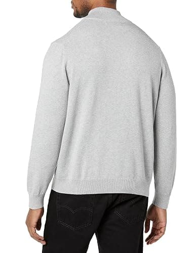 Amazon Essentials Men's 100% Cotton Quarter-Zip Sweater thumbnail 4