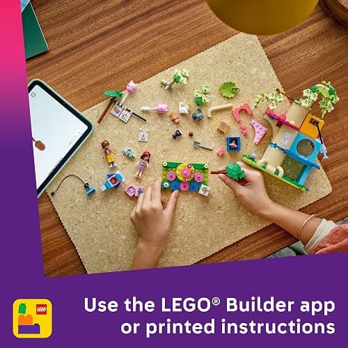 LEGO Friends Cat Birthday Party & Tree House Building Toy - Pretend Play Building Blocks W/Cat Toys & 2 Minidolls - Creative Storytelling Kids Toy for Girls and Boys, 9+ - Birthday Gift Idea- 42666 thumbnail 6