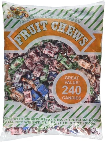 Albert's Chews Fruit Assorted Bag, 240 Piece, 21.2 Ounce - Assorted - 240 Count (Pack of 1) - Image 1