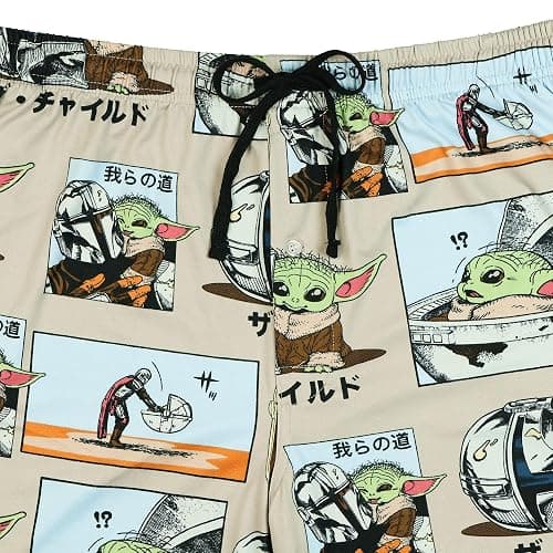 Disney Star Wars Pajama Pants The Mandalorian Comic Panel Sleepwear thumbnail 5