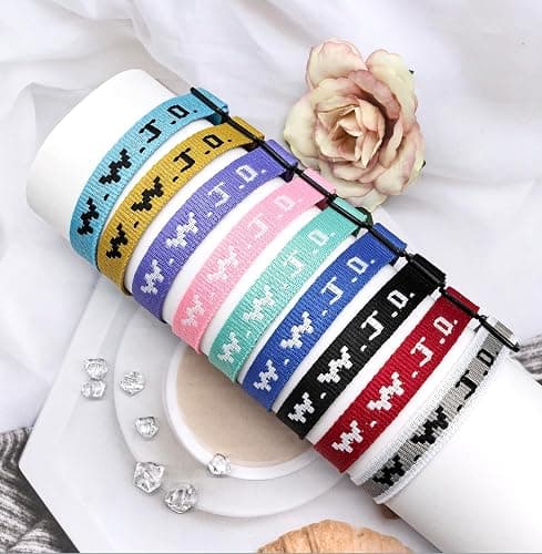MONAZEO 9-27Pcs W.W.J.D. Webbing Bracelets What Wound Jesus Do Bracelets Inspirational Christian Bracelets for Women Men Adjustable Religious Woven WWJD Wristbands for Fundraisers thumbnail 7
