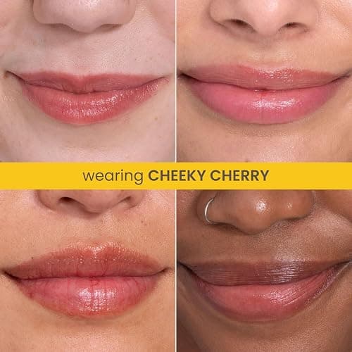 Burt’s Bees Tinted Boosted Balm, Cheeky Cherry, Hydrating Tinted Lip Balm with Vitamin C, E, and F Core, 24 Hour Lip Moisturizer with Responsibly Sourced Beeswax, 100% Natural Origin, 1 Count, 0.16oz thumbnail 6