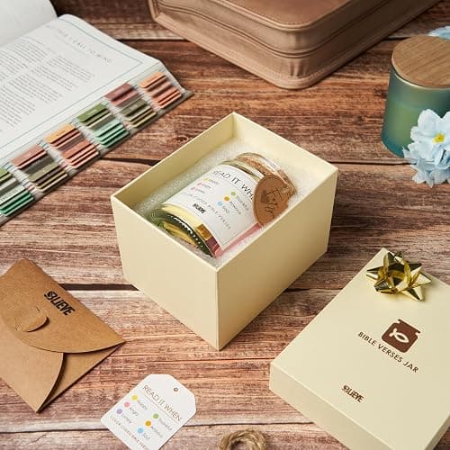 BLIEVE Read Me When Bible Verse Jar For Daily Encouragement, Graduation Gifts, Fathers Day Gift For Dad, Birthday Inspirational Christian Jar thumbnail 2