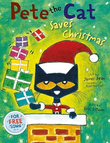 Pete the Cat Saves Christmas: A heartwarming illustrated picture book for kids 4+, now a New York Times bestseller - Image 1