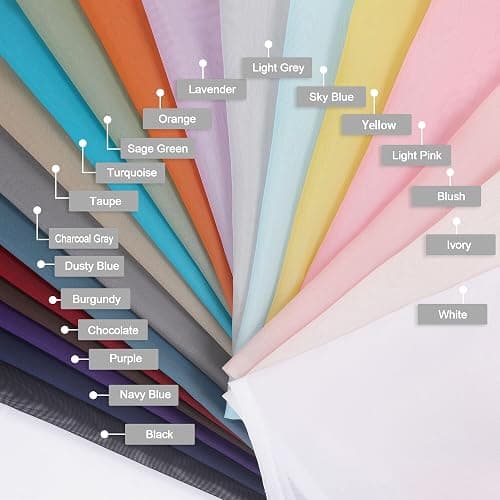 Chyhomenyc Taupe Sheer Curtains 84 Inches Long 2 Panels Set- Light Filtering Curtains for Bedroom, Soft Airy Voile Rod Pocket Living Room Window Drapes, 42Wx84L Inches, 2 PCS thumbnail 9