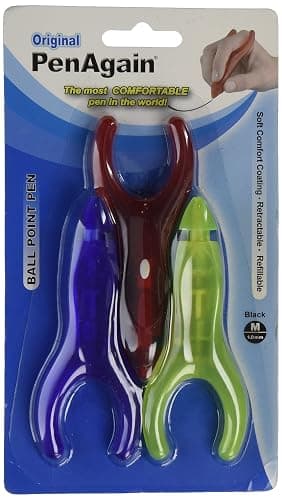 PenAgain 3 Pack Pens RED BLUE GREEN or NEON GREEN (00063) - Image 1